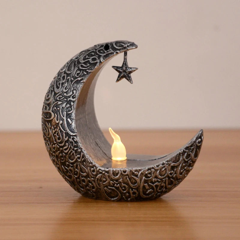 Eid Mubarak Star Moon LED Light Ramadan Decoration