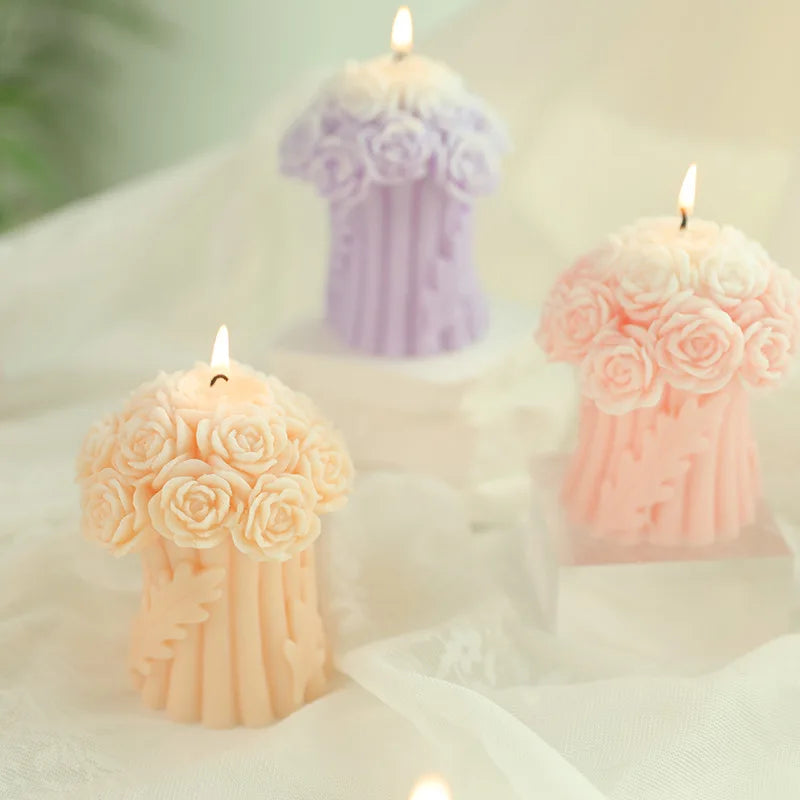 Rose Bouquet Scented Candles
