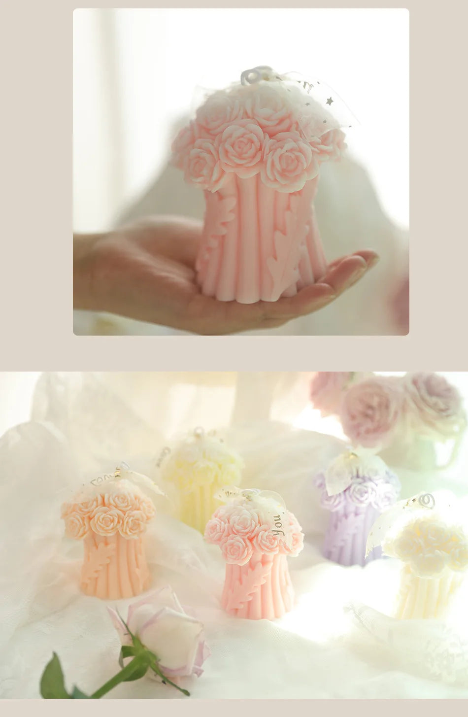 Rose Bouquet Scented Candles
