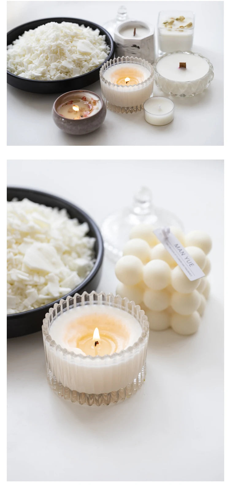 Pure Natural Soy Wax DIY Candle
