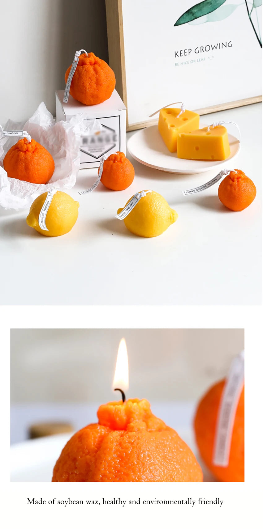 Orange Lemon Cheese Scented Candle