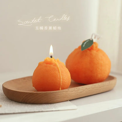 Diy Orange Tangerine Scented Candle